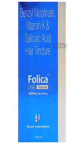 Folica Hair Tincture: Buy bottle of 100 ml Solution at best price in India  | 1mg