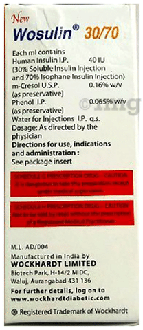 New Wosulin 30/70 Injection
