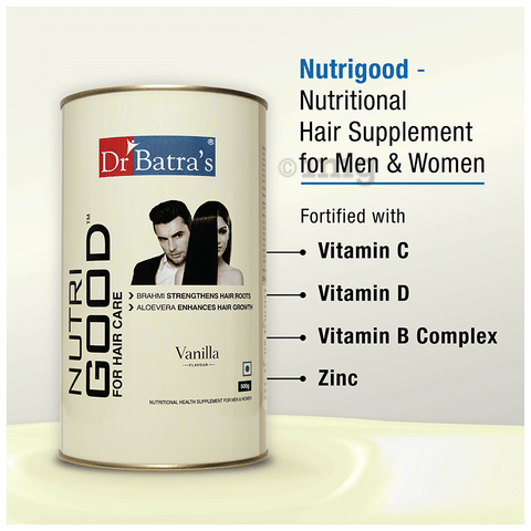 Dr Batra's Nutri Good for Hair Care Vanilla: Buy Tin of 500 gm Powder at  best price in India | 1mg