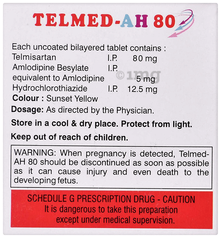 Telmed-AH 80 Tablet