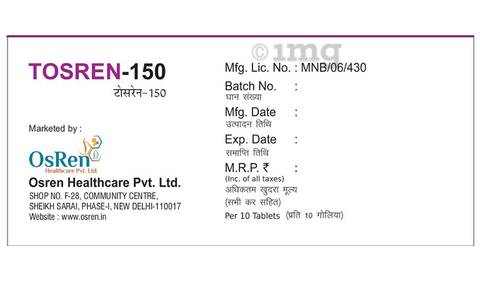 Tosren 150 Tablet image