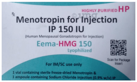 Eema Hmg 150IU Injection image Eema Hmg 150IU Injection image