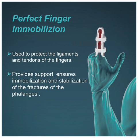 Tynor F-02 Finger Cot Splint Medium: Buy packet of Unit at - Main Image