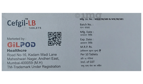 Cefgil-LB Tablet DT image Cefgil-LB Tablet DT image