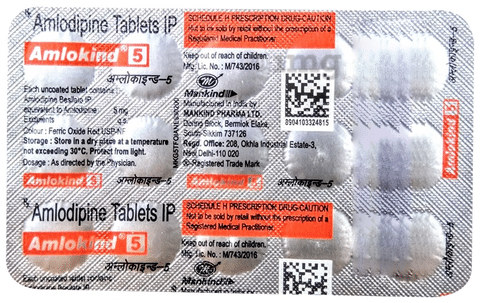 Amlokind 5 Tablet View Uses Side Effects Price and Substitutes