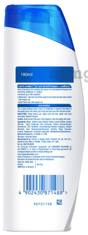 Head & Shoulders Cool Menthol 2 in 1 Anti-Dandruff Shampoo+ ...