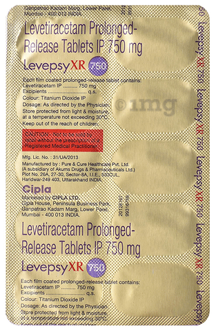 Levepsy XR 750 Tablet image