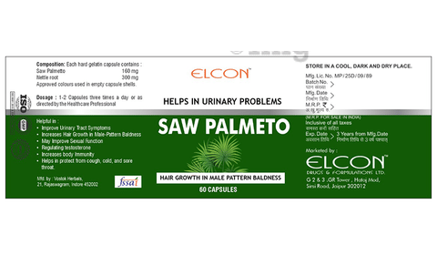 Elcon Saw Palmeto Capsule image Elcon Saw Palmeto Capsule image