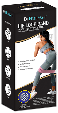MuscleXP Dr Fitness Hip Loop Fabric Resistance Band Blue Light Buy box of 200.0 gm Unit at best price in India 1mg