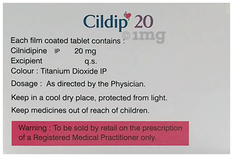 Cildip 20 Tablet image