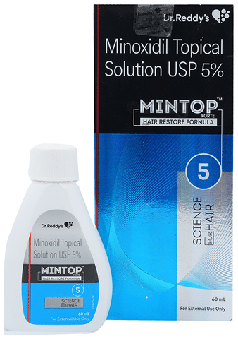 Mintop Forte 5% Solution: View Uses, Side Effects, Price and Substitutes |  1mg