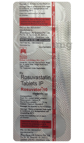Rosuvator 10 Tablet image
