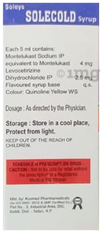Soleys Solecold Syrup
