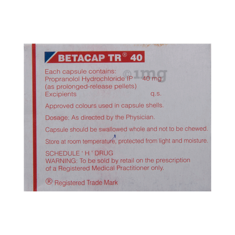 Betacap TR 40 Capsule image Betacap TR 40 Capsule image