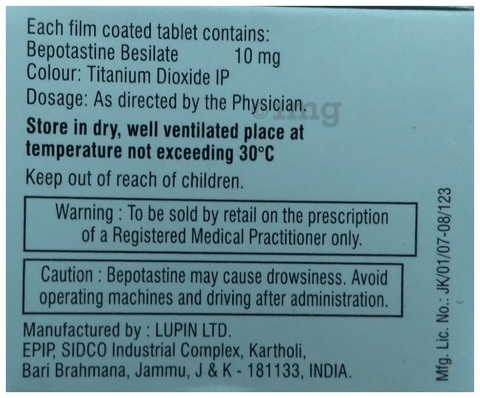 Bepomac Tablet image