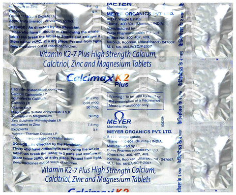 Calcimax K2 Plus Tablet image Calcimax K2 Plus Tablet image