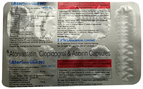 Atorsave Gold 20 Capsule image