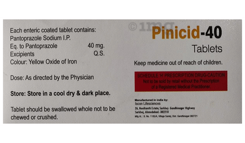 Pinicid 40 Tablet image