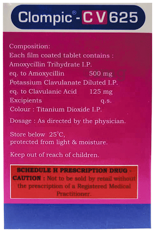 Clompic-CV 625 Tablet image