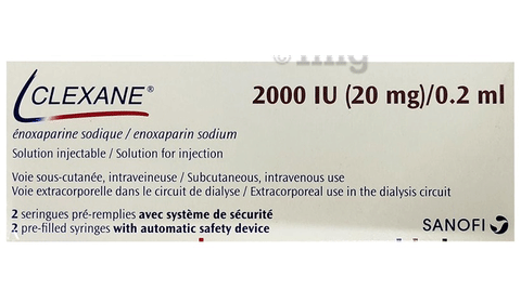 Clexane 20mg Injection (0.2ml Each) image