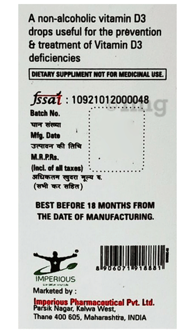 D3 Impact 800 Oral Drops Mango image