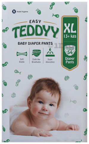 TEDDYY EASY Baby Diaper Pants  XL  Buy 44 TEDDYY Soft Nonwoven Pant  Diapers for babies weighing  20 Kg  Flipkartcom