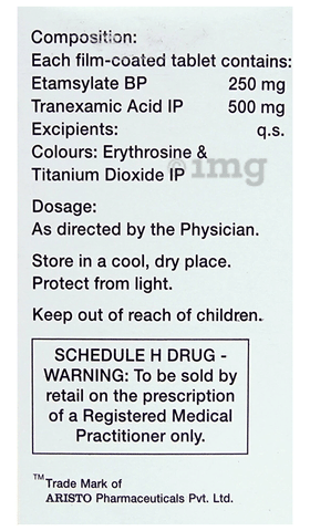 Tranlok E 500mg/250mg Tablet image Tranlok E 500mg/250mg Tablet image