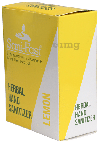 Sani Fast Herbal Hand Sanitizer 1 5ml Each Lemon Buy Box Of 75 Sachets At Best Price In India 1mg