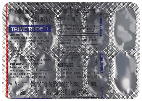 Trimetride 1 Tablet PR image Trimetride 1 Tablet PR image