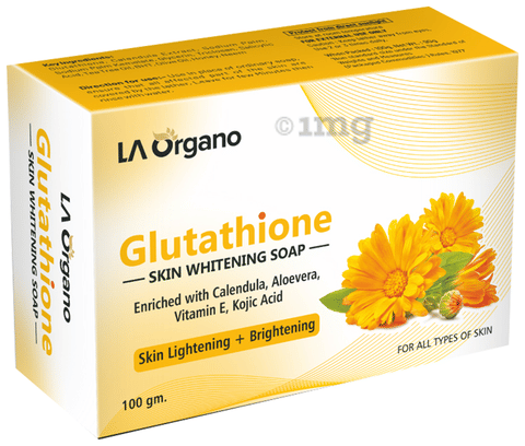 LA Organo Glutathione Skin Whitening Soap Calendula: Buy box of 100.0 gm  Soap at best price in India