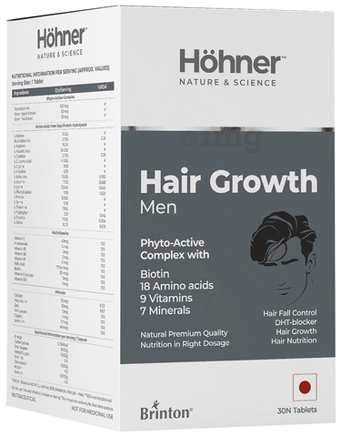 Hohner Hair Growth Men Tablet: Buy bottle of 30 tablets at best price in India | 1mg Hohner Hair Growth Men Tablet: Buy bottle of 30 tablets at best price in India | 1mg