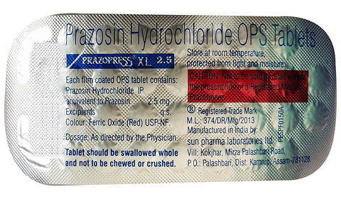 Prazopress XL 2.5 Tablet OPS image Prazopress XL 2.5 Tablet OPS image