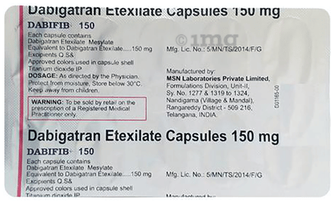 Dabifib 150 Capsule image