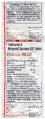 Telzox M 40mg/50mg Tablet ER