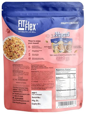 Fit & Flex Crunchy Granola - Variety Pack, With Immunity Booster, Breakfast  Cereal, 22 g