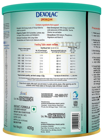 Dexolac Special Care For Premature Low Birth Weight Babies Powder