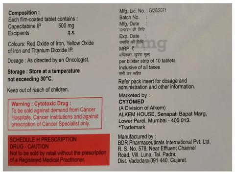Capeta Nova 500mg Tablet image