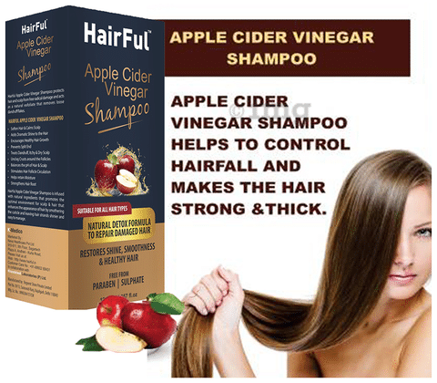 HairFul Apple Cider Vinegar Shampoo: Buy bottle of 120 ml Shampoo at best price in India | 1mg HairFul Apple Cider Vinegar Shampoo: Buy bottle of 120 ml Shampoo at best price in India | 1mg