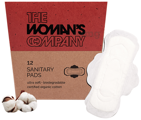 The Woman's Company Teen Sanitary Pad for Girls and Teenage Ultra Soft  Organic Cotton (Pack of 12) Sanitary Pad, Buy Women Hygiene products  online in India