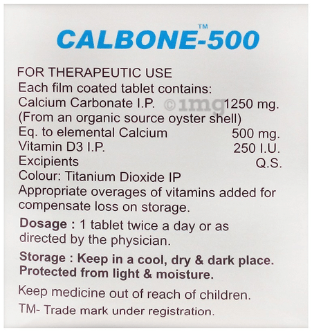 Calbone 500 Tablet image Calbone 500 Tablet image