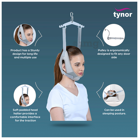 Tynor G-25 Cervical Traction Kit with Weight Bag (Sitting) Universal: Buy  packet of 1.0 Unit at best price in India