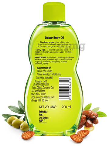 Dabur baby store massage oil