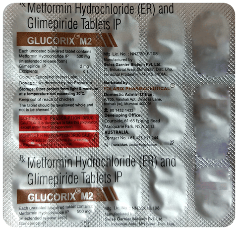 Glucorix M 2 Tablet ER image
