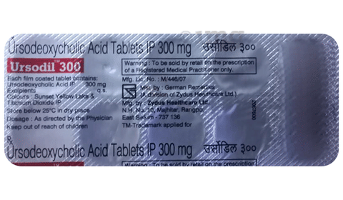 Ursodil 300mg Tablet image