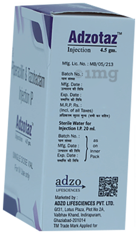 Adzotaz 4.5gm Injection image Adzotaz 4.5gm Injection image