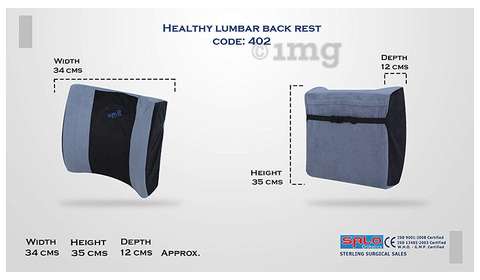 Salo Orthotics Healthy Lumbar Back Support Back Rest Pillow Car