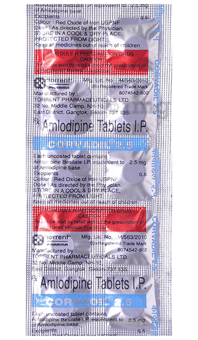 Corvadil 2.5 Tablet image