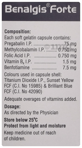 Benalgis Forte Soft Gelatin Capsule