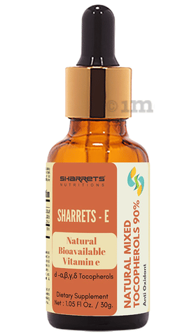 Sharrets Natural Mixed Tocopherol Vitamin-E Liquid: Buy bottle of 29.58 ml  Liquid at 𝗯𝗲𝘀𝘁 𝗽𝗿𝗶𝗰𝗲 in India