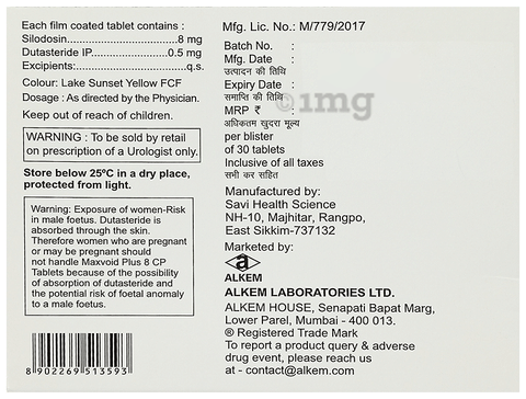 Maxvoid Plus 8 CP Tablet image